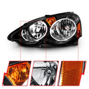 ANZO 2002-2004 Acura RSX Crystal Headlights Black