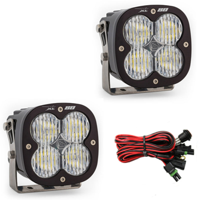 Baja Designs XL80 LED Auxiliary Light Pod Pair - Wide Cornering - Clear