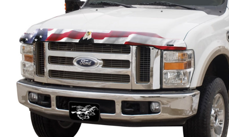 Stampede 2000-2005 Ford Excursion Vigilante Premium Hood Protector - Flag