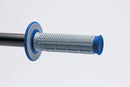 Renthal MX Dual Compound Grips Tapered 1/2 Waffle - Grey/ Blue