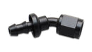 Vibrant Push-On 30 Degree Hose End Elbow Fitting Size -6AN