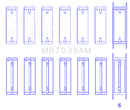 King Engine Bearings BMW M51/M57 Main Bearing Set - Size STD
