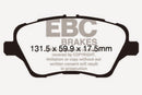 EBC 2017+ Ford Fiesta (MK7) Bluestuff Front Brake Pads