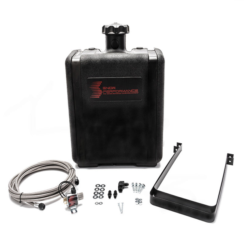 Snow Performance Water Tank Upgrade 7gal (w/Braided SS Line/Brackets/Solenoid/4AN Fittings)