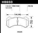 Hawk 09-16 Nissan GT-R HPS 5.0 Front Brake Pads