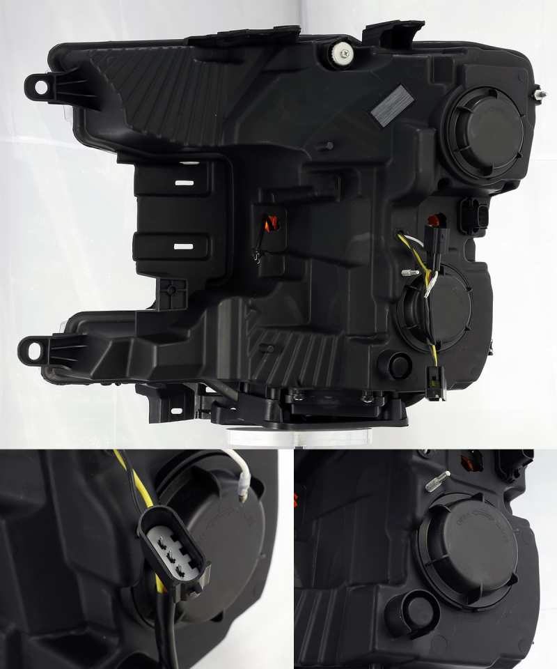 AlphaRex 18-20 Ford F150 PRO-Series Halogen Projector Headlights Black