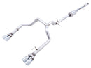 AWE Tuning 4th Gen GM 1500 5.3L 0FG Cat-Back Split Rear Exit (w/ Bumper Cutouts) - Quad Chrome Tips