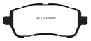 EBC 10+ Ford Fiesta 1.6L (Excl ST) Yellowstuff Front Brake Pads