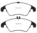 EBC 12+ Mercedes-Benz C250 Coupe 1.8 Turbo Sport Edition Yellowstuff Front Brake Pads
