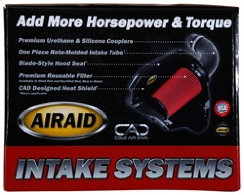 Airaid 2008-11 Cadillac CTS 3.6L CAD Intake System w/ Tube (Dry / Red Media)
