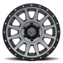 ICON Compression 17x8.5 6x5.5 0mm Offset 4.75in BS 106.1mm Bore Titanium Wheel