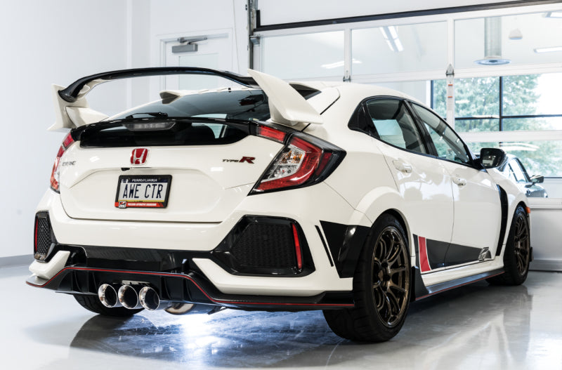 AWE Tuning 2017+ Honda Civic Type R Touring Edition Exhaust w/Front & Mid Pipes - Chrome Silver Tips