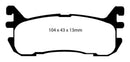 EBC 97-02 Ford Escort 2.0 Yellowstuff Rear Brake Pads