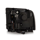 AlphaRex 05-07 Ford Super Duty/Excursion LUXX-Series LED Projector Headlights Alpha-Black