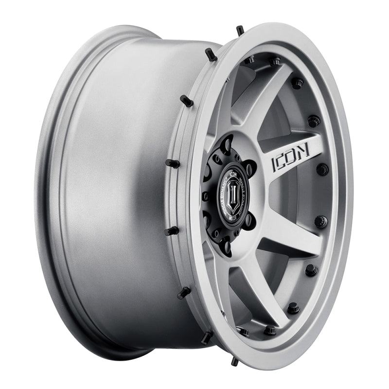 ICON Rebound Pro 17x8.5 6x135 6mm Offset 5in BS 87.1mm Bore Titanium Wheel