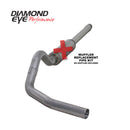 Diamond Eye KIT 4in Catback MFLR RPLCMENT PIPE Single AL: 94-97 FORD 7.3L F250/F350 PWRSTROKE