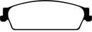 EBC 09-14 Cadillac Escalade 6.0 Hybrid Greenstuff Rear Brake Pads