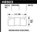 Hawk 15-17 Ford Mustang Shelby GT350/GT350R Performance Ceramic Front Brake Pads