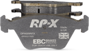 EBC Racing 13-14 Audi RS7 4.0L Twin Turbo (Cast Iron Rotors w/Round Weights) RP-X Front Brake Pads