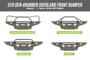 4Runner Overland Series Front Bumper / 5th Gen / 2014+