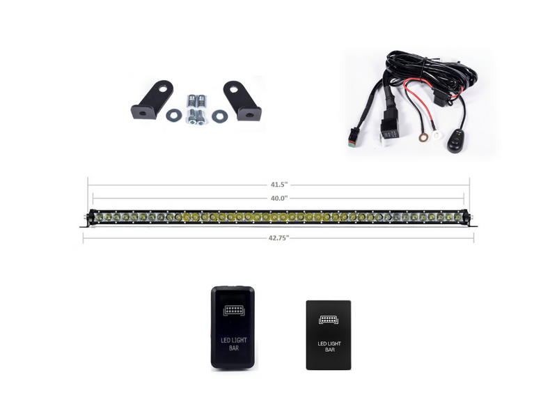 LED Light bar mounting kit for PRINSU roof rack